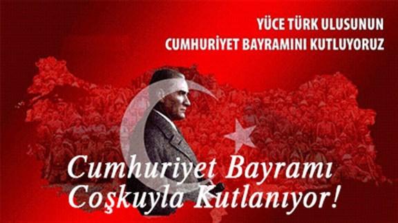İlçe Milli Eğitim Müdürümüz Mustafa ÖZDEMİR`in 29 Ekim Cumhuriyet Bayramının 92. Yıldönümü Mesajı