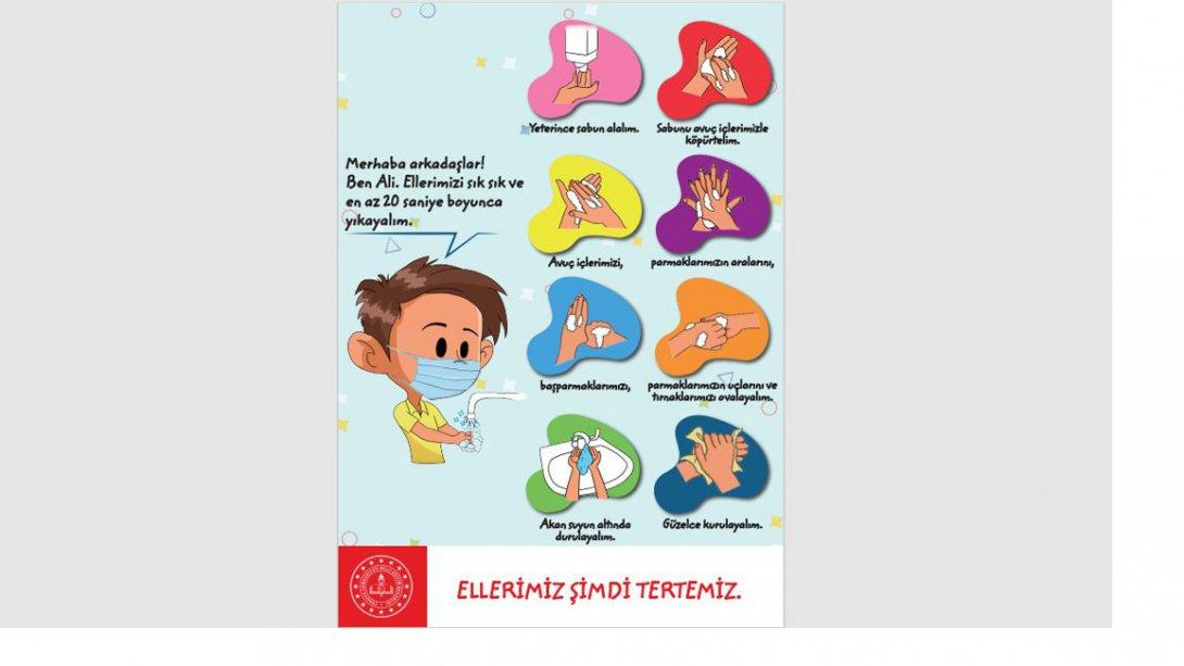 Eğitim Ortamlarında Uyulması Gereken Kurallar İle İlgili İlkokul ve Lise Kademeleri İçin Posterler Yayınlanmıştır.