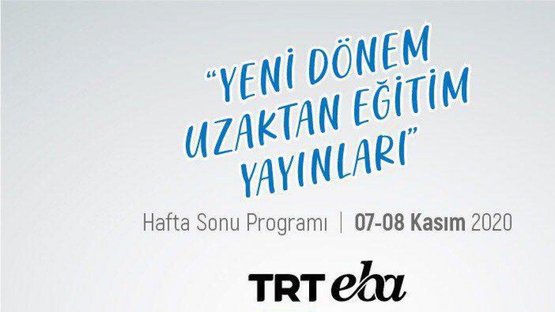 TRT EBA Kanalları Hafta Sonu da Dopdolu 