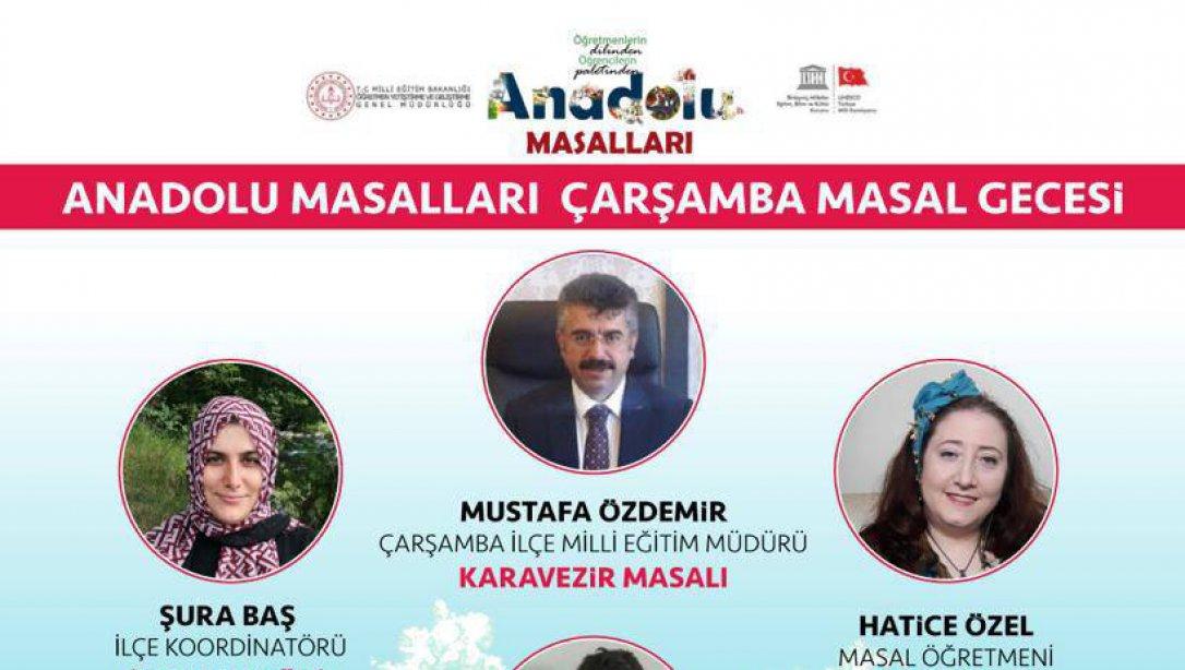 Samsun Anadolu Masalları Çarşamba İlçesi Masal Gecesi Programı 