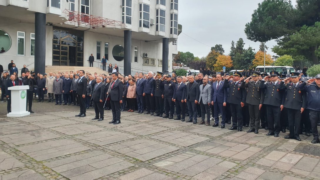 İlçemizde 10 Kasım Atatürk'ü Anma Günü Töreni Gerçekleştirildi